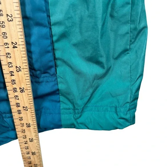 VTG Y2K Nike ACG Mens M Teal Colorblock Hooded Windbreaker Jacket Gorpcore - Picture 7 of 9